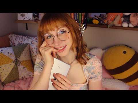 shy girl draws you🌸(asmr)