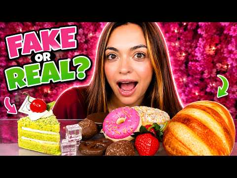 ASMR Fake or Real Food? 👀 Can You Guess Them All? | Mouth Sounds & Tingles / Mukbang  