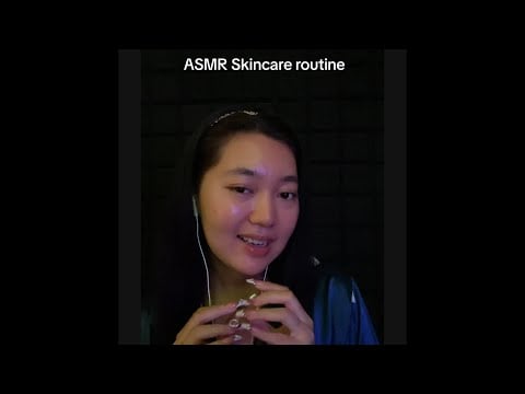 ASMR skin care routine 🫧🤍