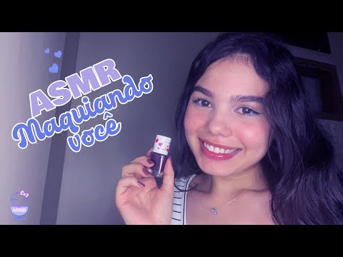 MAQUIAGEM RELAXANTE PARA VOCÊ DORMIR BEM 💆🏻‍♀️😴 | ASMR CASEIRINHO