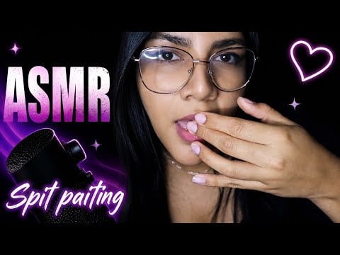 ASMR spit painting 💦 | ASMR roleplay maquillaje