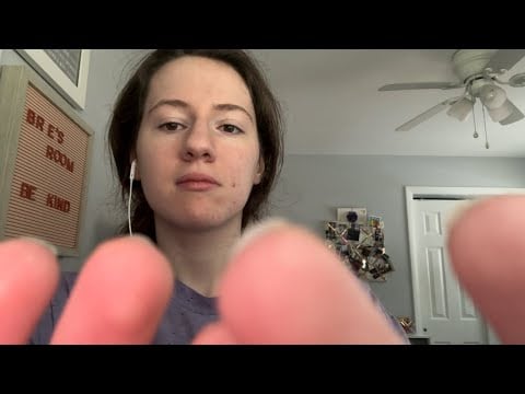 asmr | slow hand movements! ✋ (whispers, tongue clicking, finger fluttering)