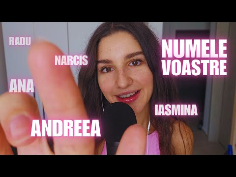 ASMR în Română 🇹🇩 | Vă Șoptesc Numele până Adormiți | M.G. #asmr