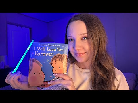 ASMR | Letter & Air Tracing w/ KIDS BOOKS 📚(teaching words, repeating, tapping, scratching)