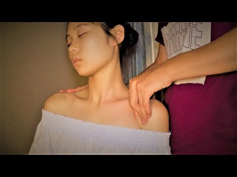 Neck, Shoulder and Upper Back Massage before Sleep | Soft and Gentle | ASMR Vietnam