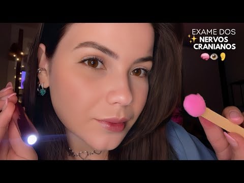 ASMR Exame Dos Nervos Cranianos, Mas Você Tem Que Seguir Minhas Instruções 🤓