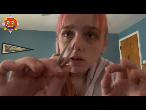 ASMR doing your eyebrows (uncut asmr) personal attention
