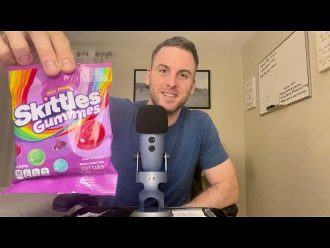 ASMR Eating Chewy Gummy Candy || Soft Spoken Mouth Sounds for Sleep & Relaxation || Love, Live, ASMR