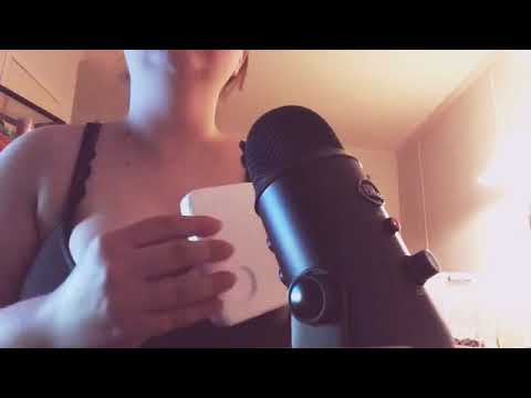 ASMR - Styrofoam tapping, scratching, & tracing