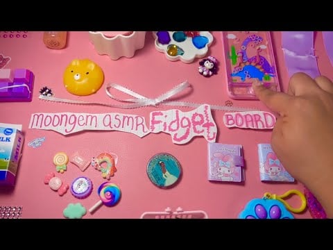 Rating The Cutest TOY Fidget Board 💕 (Moongem ASMR Edition)
