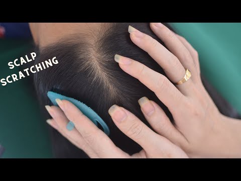 ASMR Aggressive Scalp Scratching Massage, Real Person Hair Sounds, Hair Tingly For Therapy