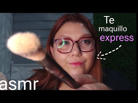 ASMR te MAQUILLO RÁPIDO ⚡💄 hasta que te DUERMAS 💤