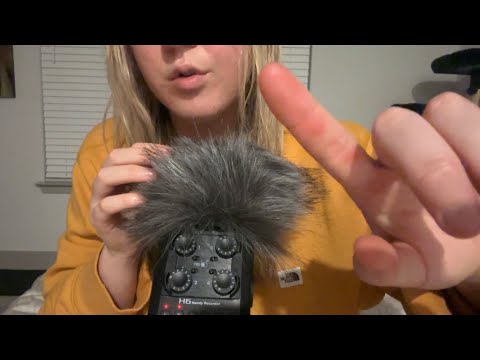 ASMR Inaudible Whispering (mouth sounds, hand movements)