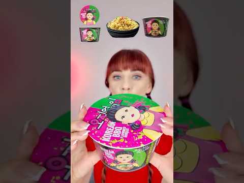 ASMR Most Strangest Squid Game Ramen in the world #mukbang