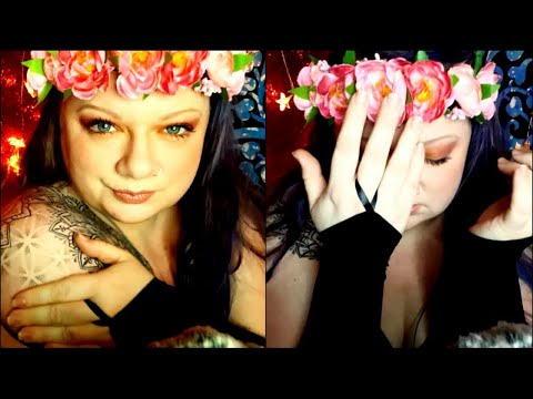 ASMR Gum Chewing|Skin Slapping/Scratching|Fabric Sounds|Fake Flower Crunching (No talking)