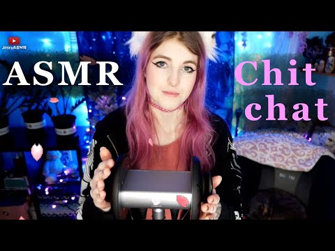 ASMR | Chit chat & chill (ear massage, fuzzy gloves, humming) | Jinxy ASMR