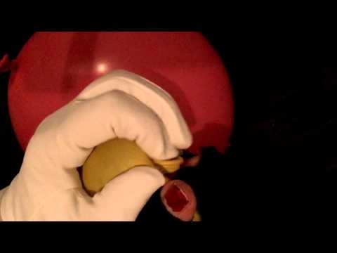 Balloon Touching with Soft Satin Gloves [[ASMR]]