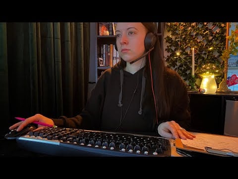 ASMR Call Center Rep | Typing, Writing, Paper Crinkles, Soft Spoken Dialogue
