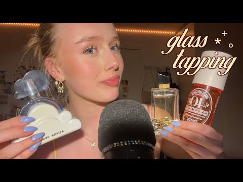 ASMR perfume collection ~ glass tapping & close whispers