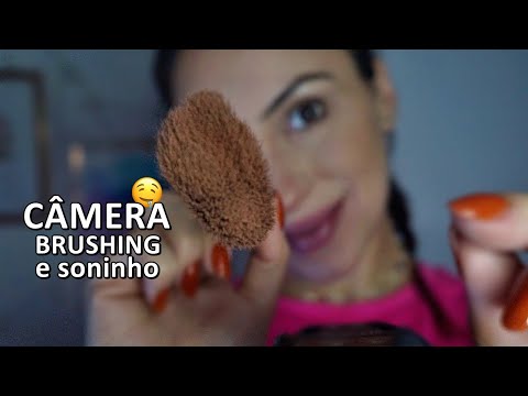 ASMR: CÂMERA BRUSHING e uma CONVERSA PARA ACALMAR sua MENTE E TE FAZER DORMIR