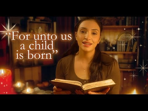 Cozy Night Bible Reading ASMR🕯️Luke 2 Nativity, Isaiah 9, & John 3:16 – The Birth of Jesus