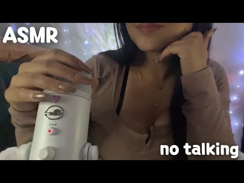 mic rubbing asmr no talking