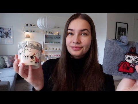 Swedish ASMR 🇸🇪 Winter-themed Moomin haul #5 ❄️🎄