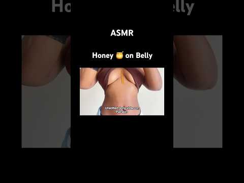 ASMR Honey 🍯 On Belly  #asmr #belly #bellybutton