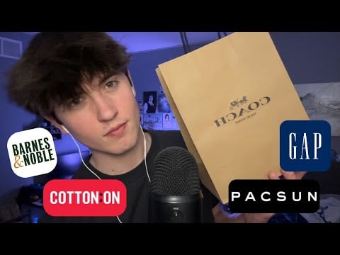 ASMR | Mall of America haul 🛍️ (Coach, Old navy, PacSun, & more) 👖