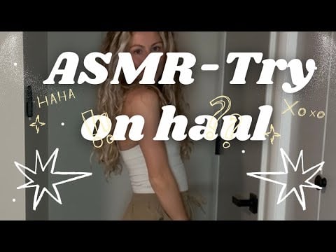 ASMR- DRESSIN CLOTHING TRY ON HAUL🤍🤍
