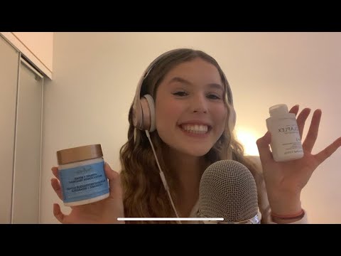 ASMR - tapping on my hair products (+rambling)