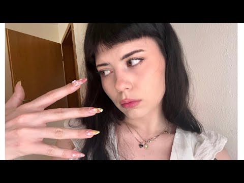 ASMR Nail Tapping and Scratching 💅 (1K ANNOUNCEMENT 🍵🤍)