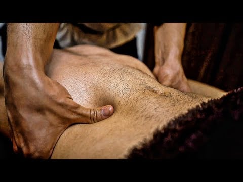 ASMR Abdominal Muscles Relieving & Chest Massage & Relaxing Face & Head Massage