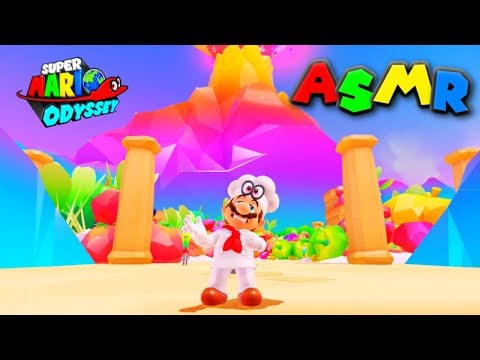 Super Mario Odyssey ASMR 🌽🥕🥦 Close up soft spoken voice & whispers in the Luncheon Kingdom