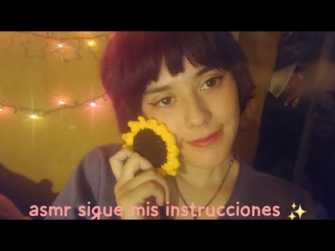 asmr sigue mis instrucciones para dormir 💤 asmr casero ☀️
