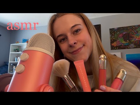 ASMR Doing My Makeup! (tapping, tongue clicking, whispering) 💕