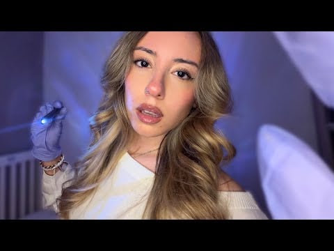 ASMR Student Nurse Gives You a Check-Up After You Fall 🤕