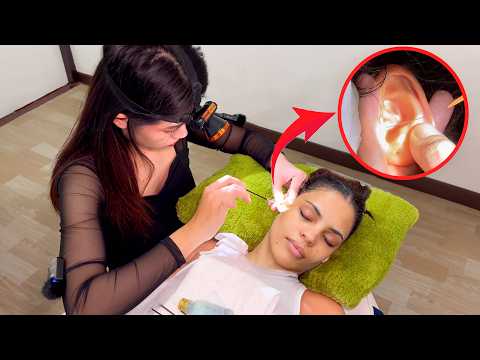 ASMR: Thai Barbershop Gives Me a Head to Toe Service (Ear Cleaning, Massage, Pedicure, Headspa)