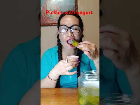 PICKLES WITH YOGURT #pickle #yogurt #subscribers #everyone #shortsfeed #america #shortvideo #ofwusa