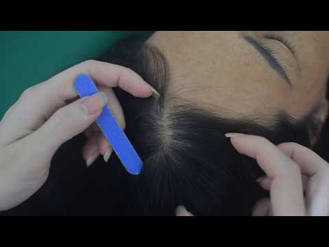ASMR Real Person Hair Parting With Full Hair Sounds, Soothing ASMR For Relaxation