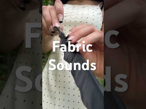 Soft fabric sounds for soft tingles! 🤍🖤