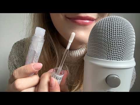 First time ASMR lipgloss application 💄 100 % sensitive mouth sounds 💋
