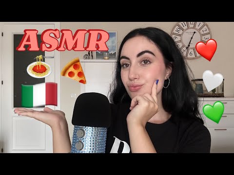 ASMR // SPANISH GIRL TRIES TO SPEAK ITALIAN😅🤭🇮🇹🍕🍝💚🤍❤️ #asmr