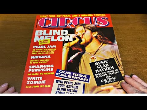 ASMR-1994 Circus Rock Magazine/Blind Melon/Pearl Jam/ Nirvana🎸