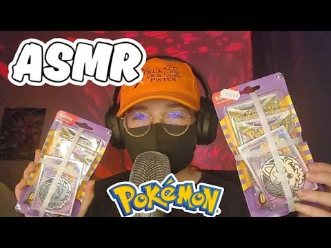 ASMR Français • OUVERTURE DE BOOSTER POKÉMON POUR TE DETENDRE 😴💤