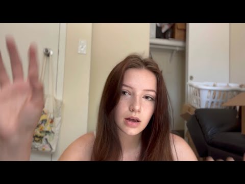 QUICK ASMR GRWM | 🛁 mouth sounds, hair brushing, tapping, whispering