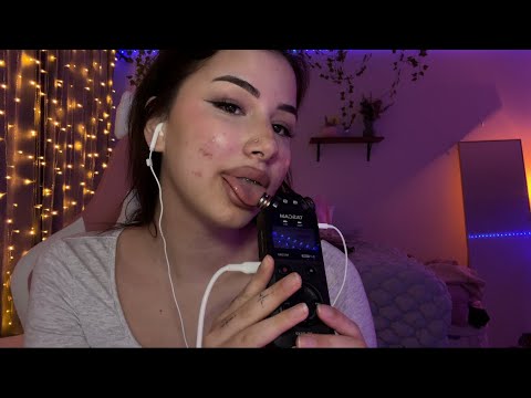 ASMR TASCAM EAR EATING / STICKY MOUTH SOUNDS