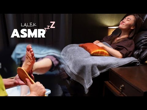 ASMR Foot Spa Most Relaxing 🧡scrub, massage, mask, nourishing | Real spa experience