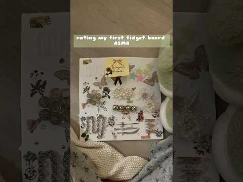 Rating My First Fidget Board  #asmr #fidgetboard