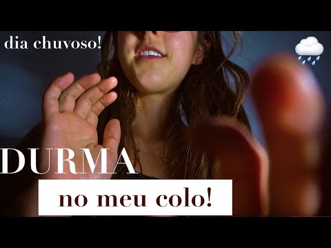 ASMR TOCANDO NO SEU ROSTO e LENDO até você DORMIR - sons de chuva